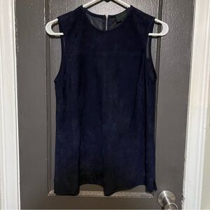 100% leather J. Crew Top